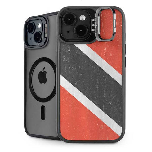 Trinidad and Tobagao Flag Distressed iPhone 14 Kickstand Case